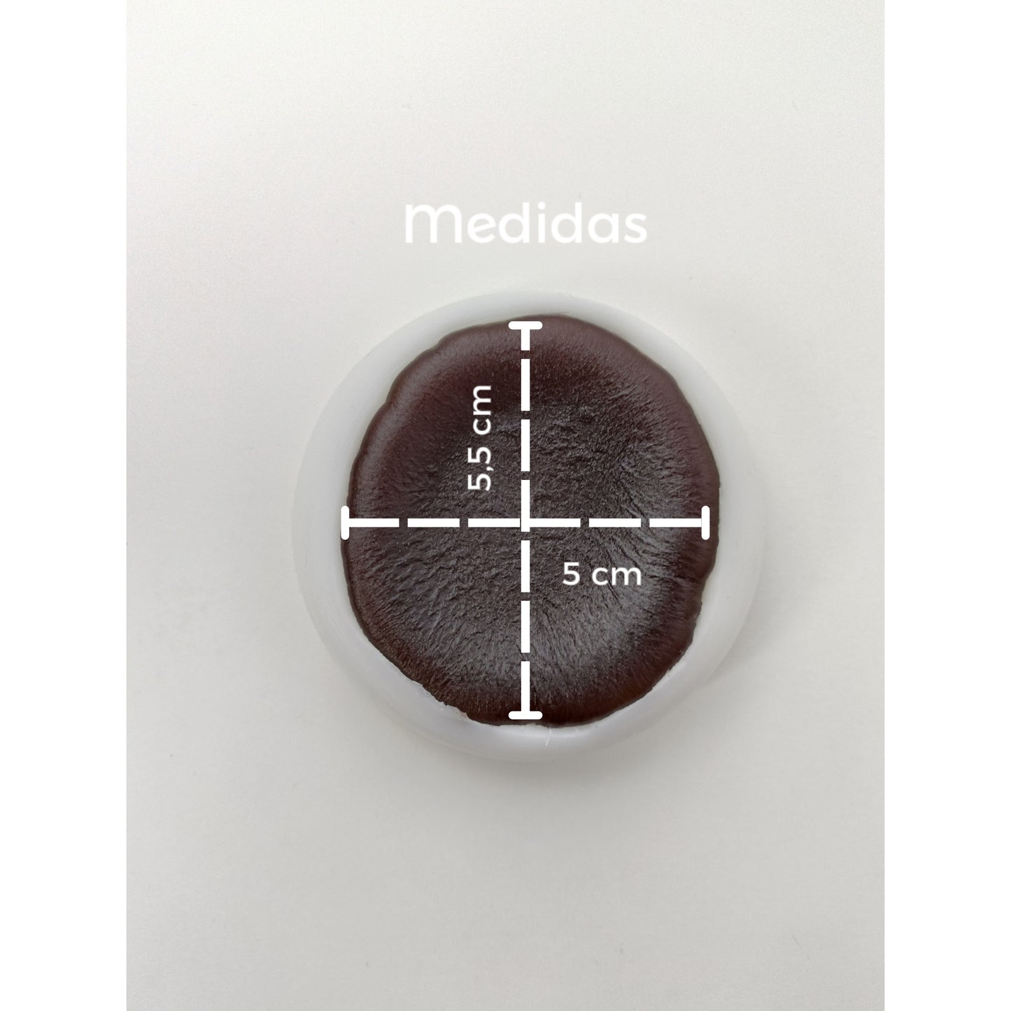 Molde de silicona con forma de galleta