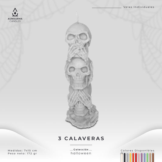 Vela de 3 Calaveras