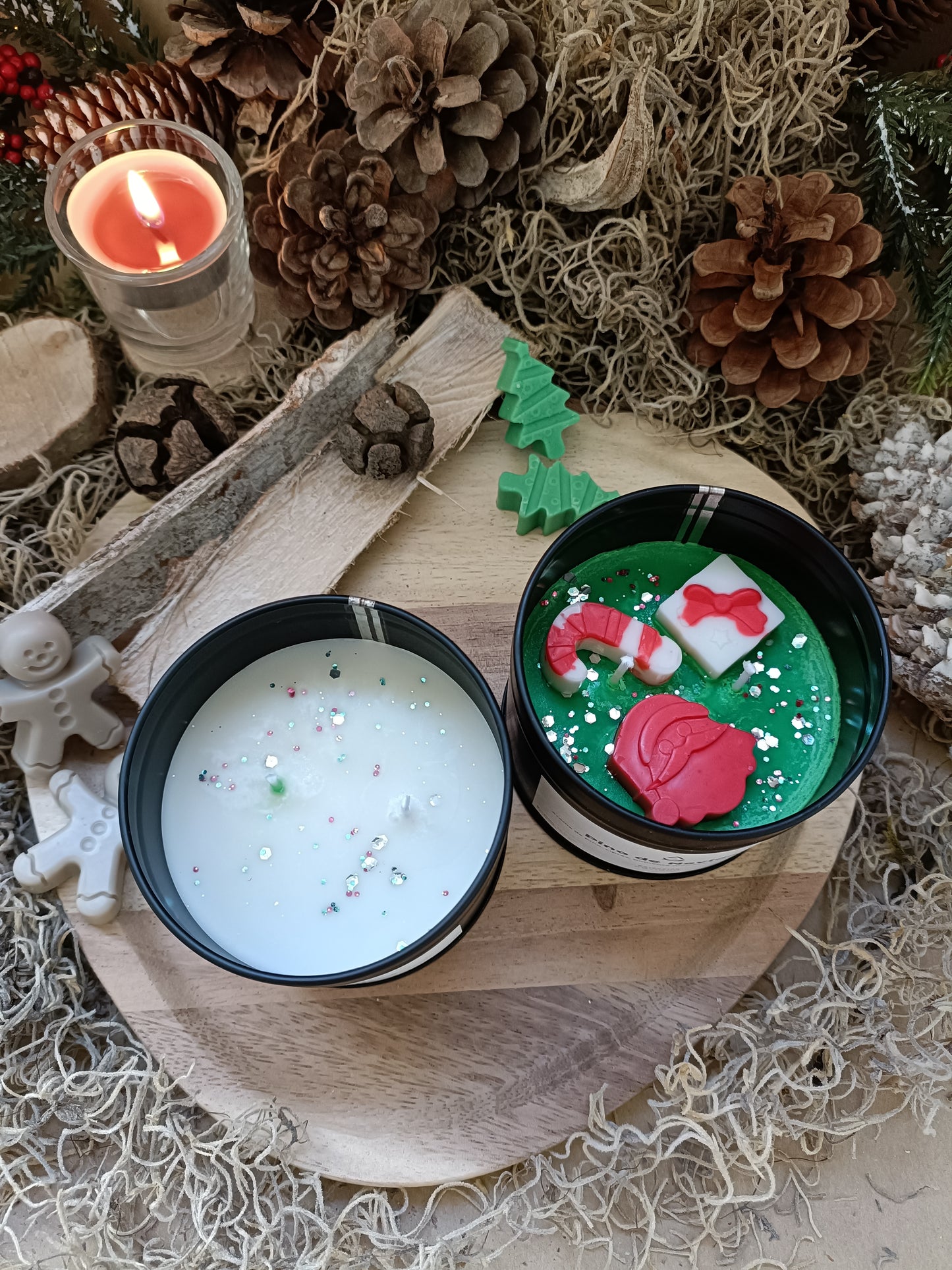 set de velas de navidad para regalo