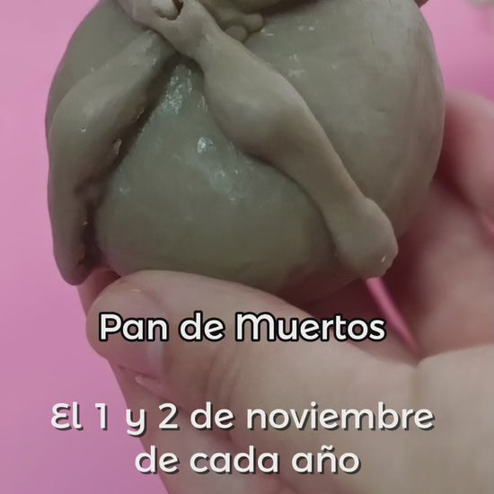 vela de pan de muerto para altar