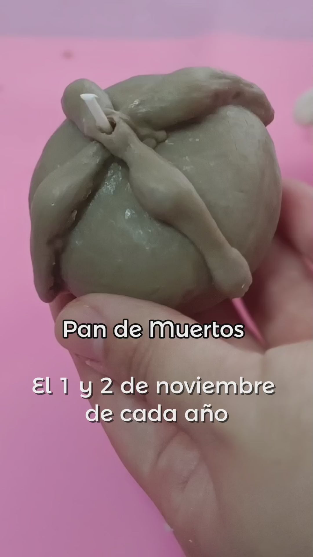 vela de pan de muerto para altar